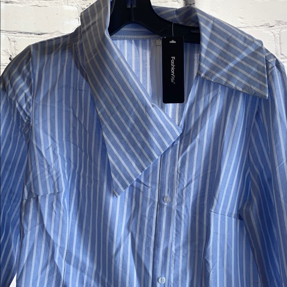 NWT spring/ summer  pinstripe dress fashion - Picture 2 of 4